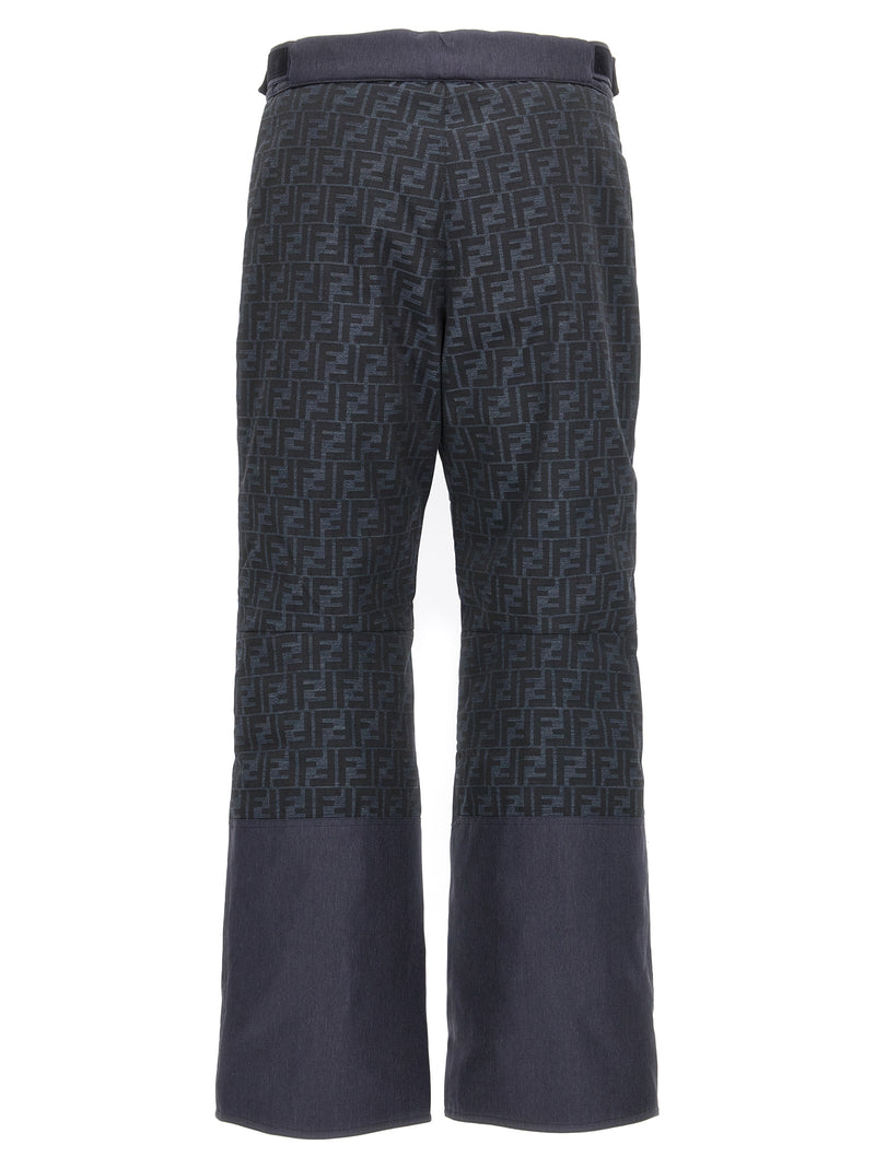 Fendi Blue Polyamide Sportswear Ski Pants for Men