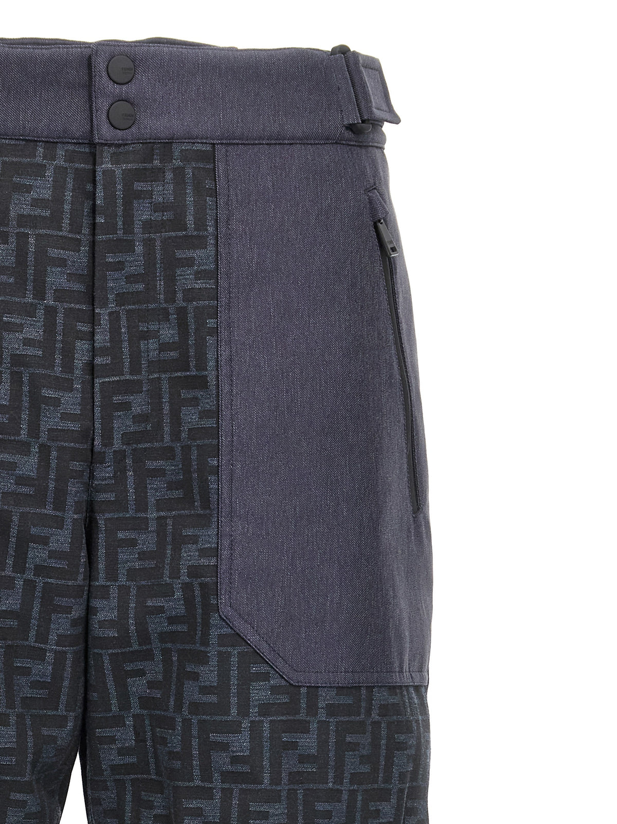 Fendi Blue Polyamide Sportswear Ski Pants for Men
