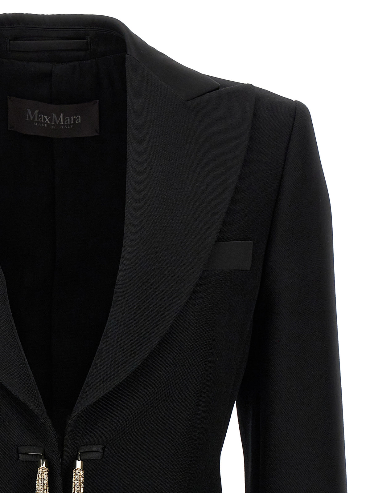 Max Mara Boemia Black Virgin Wool Blazer