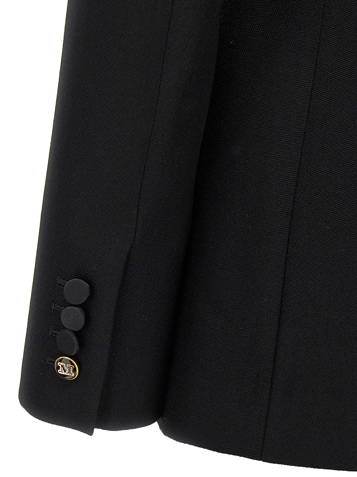 Max Mara Boemia Black Virgin Wool Blazer