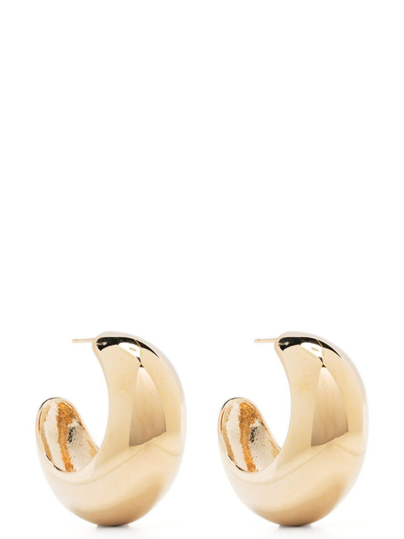 Isabel Marant Shiny Crescent Gold Brass Earrings