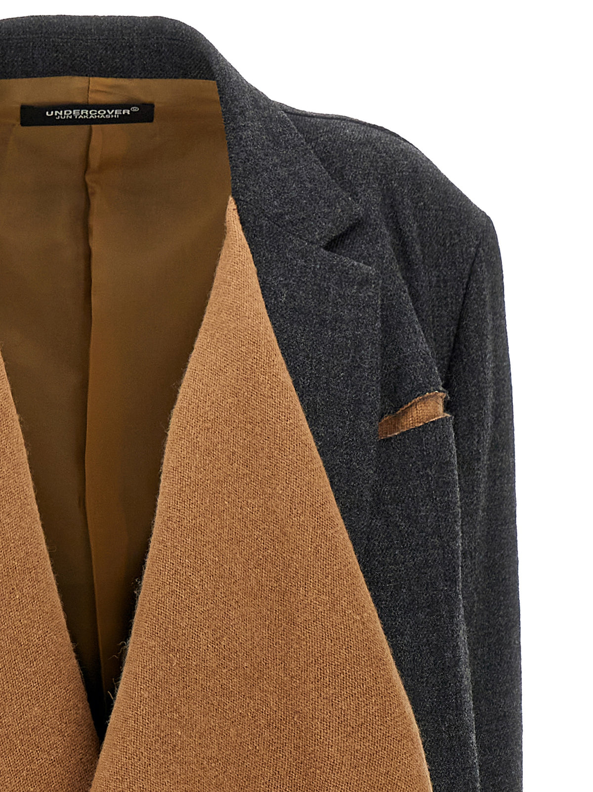 Undercover Multicolor Wool Coat - Avant-Garde Elegance