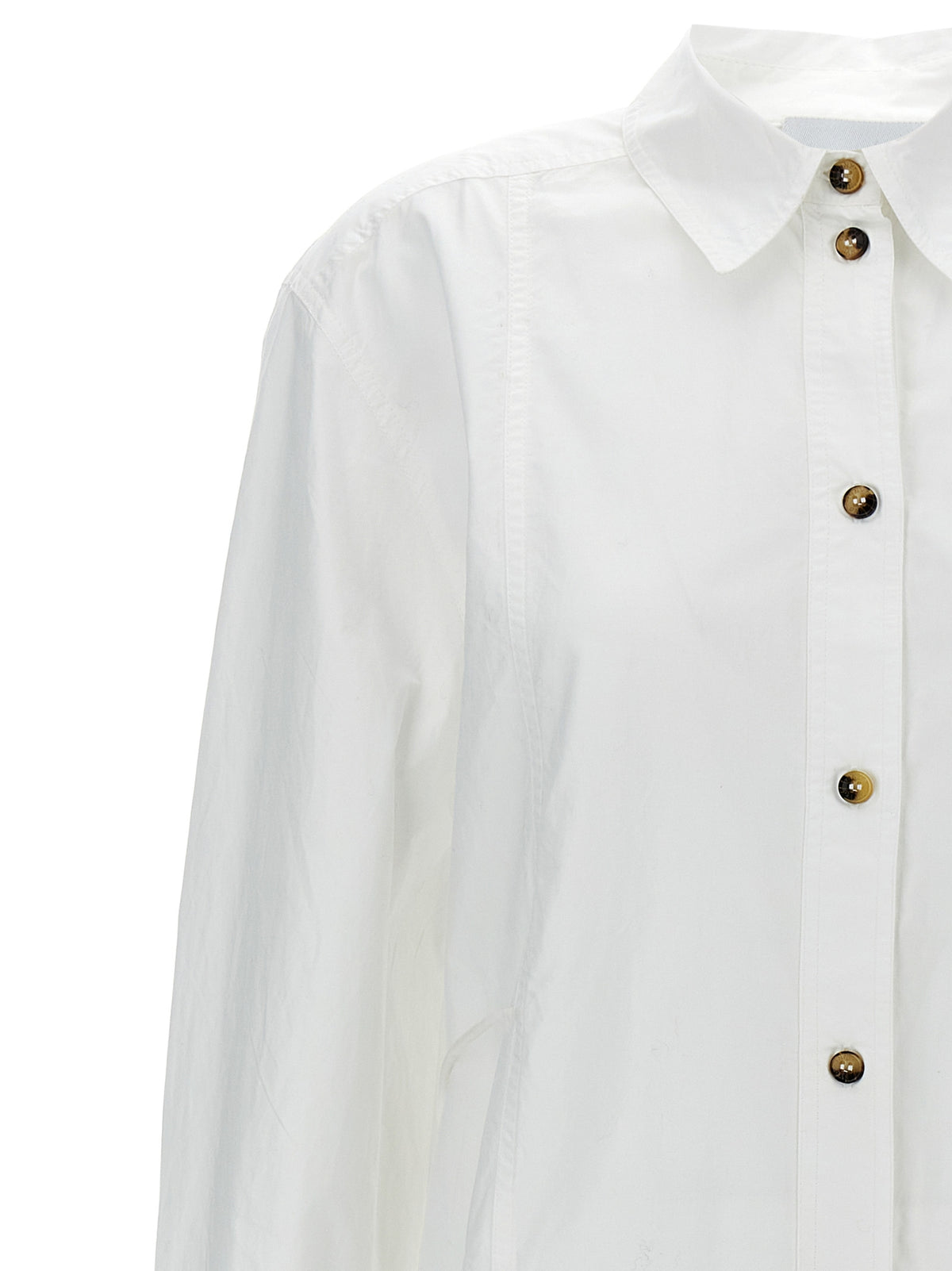 Chemisier Ganni en coton blanc