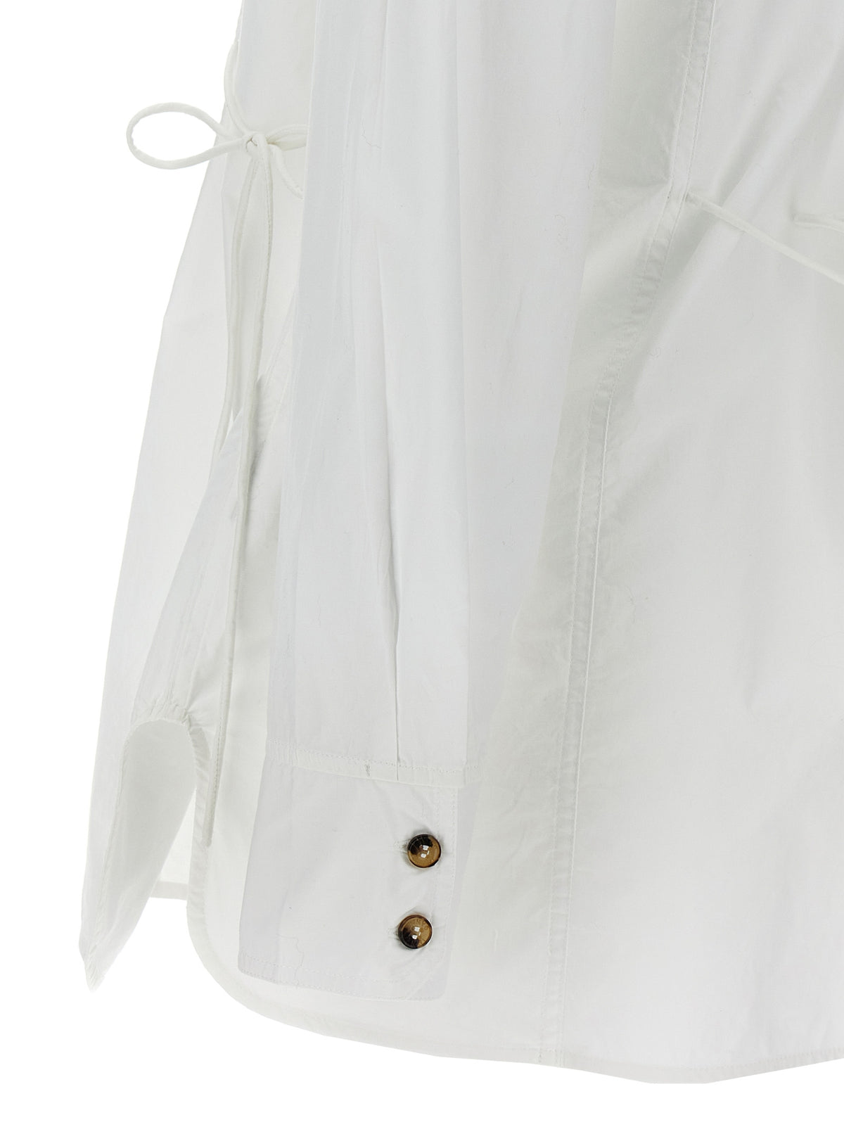 Chemisier Ganni en coton blanc