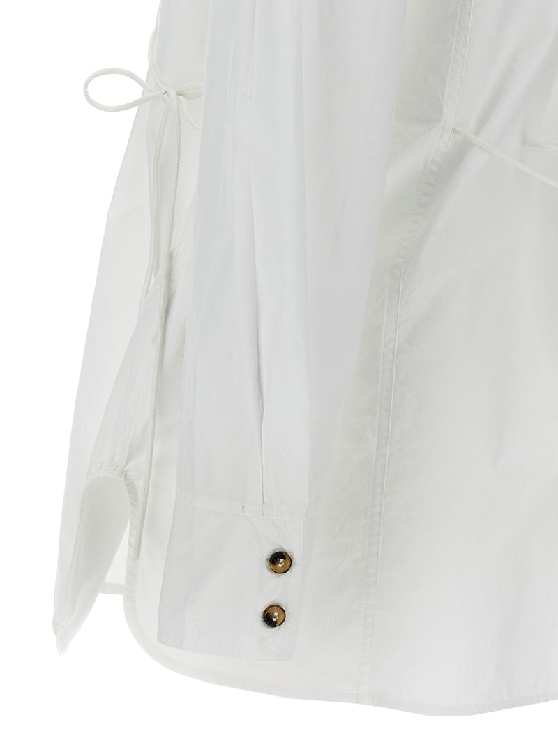 Ganni White Cotton Blouse