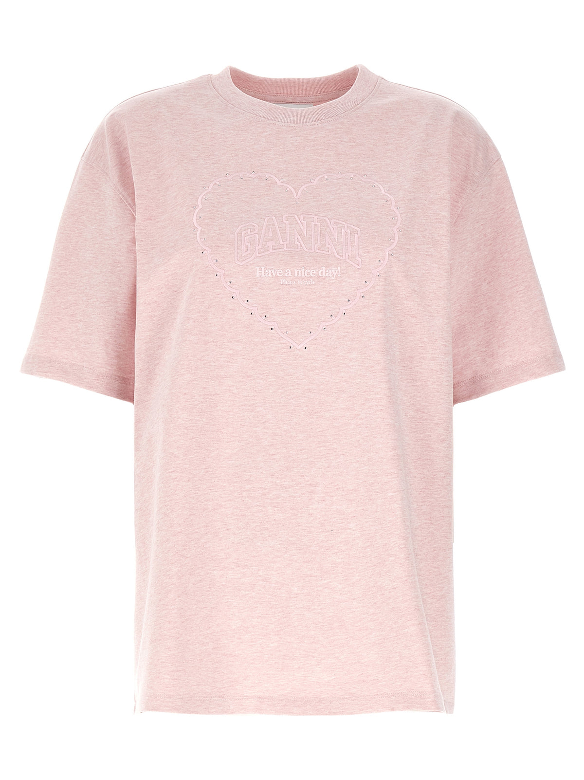 Ganni Multicolor Cotton T-Shirt - Sustainable Style