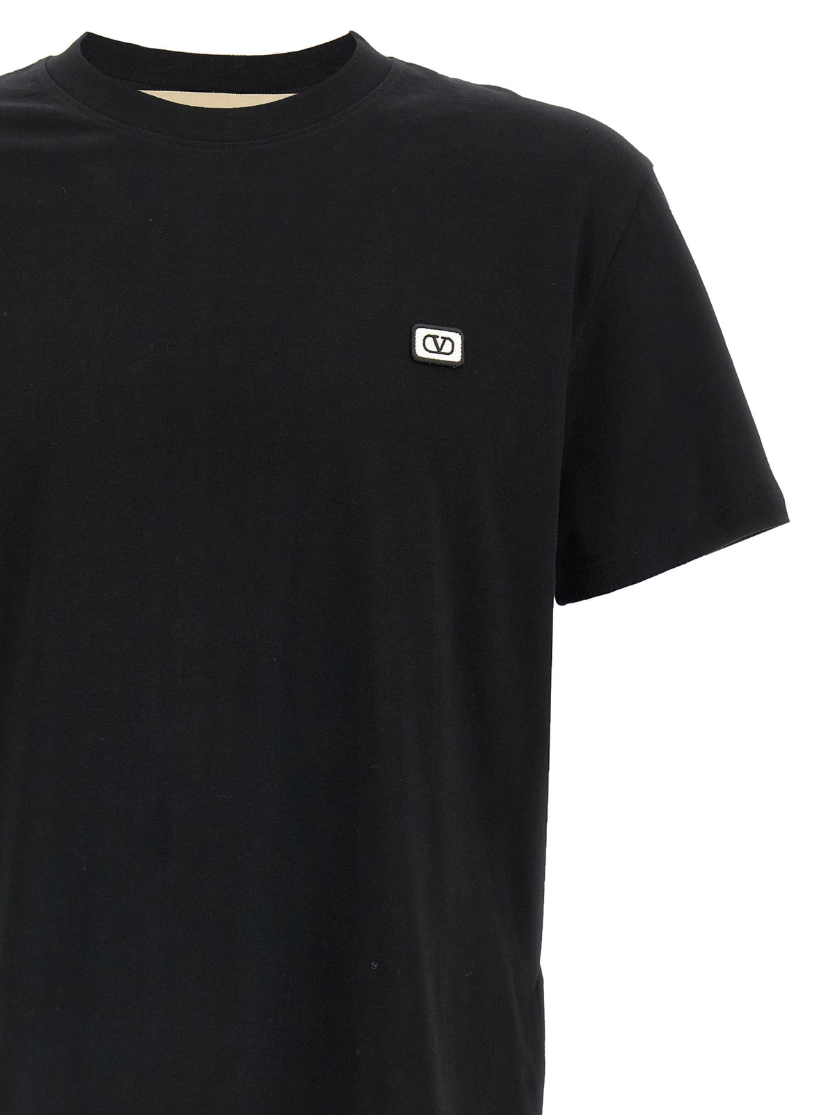 Valentino Garavani T-Shirt en Coton Noir pour Homme