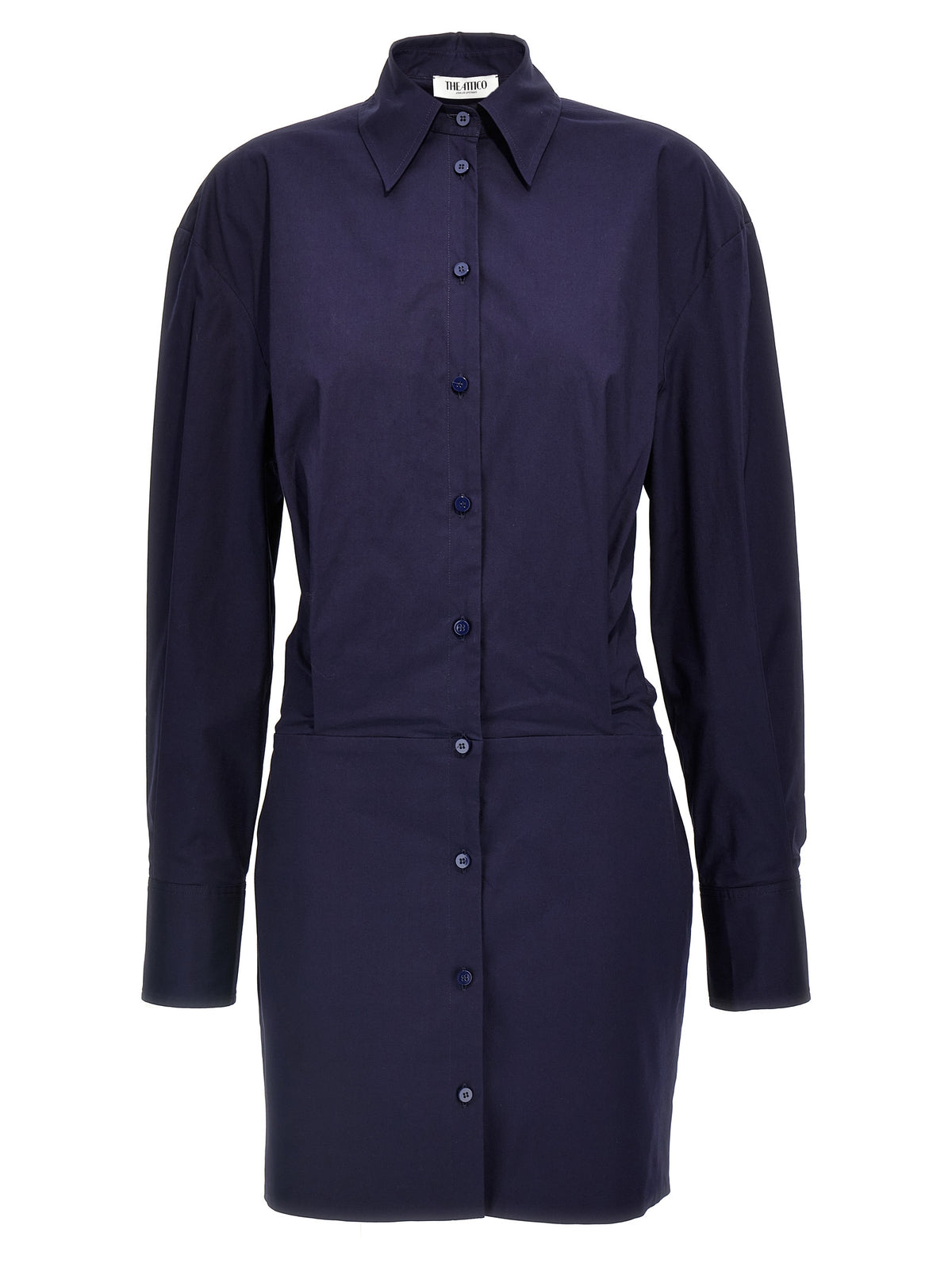 The Attico Blue Cotton Short Dress - Iconic Mini Style