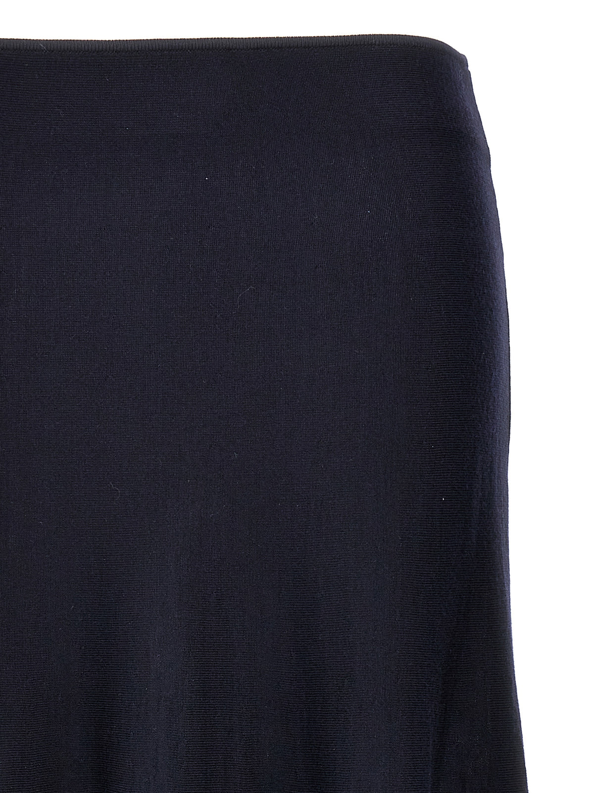 Khaite Mayu Blue Wool Midi Skirt - Elegant & Versatile