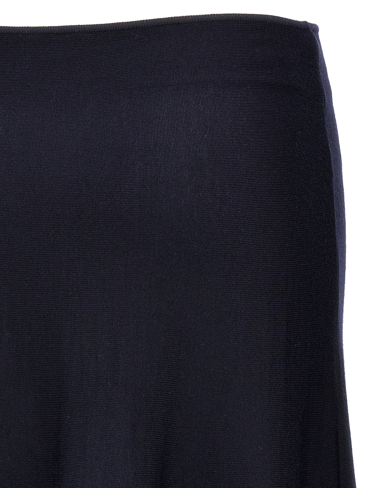 Khaite Mayu Blue Wool Midi Skirt - Elegant & Versatile