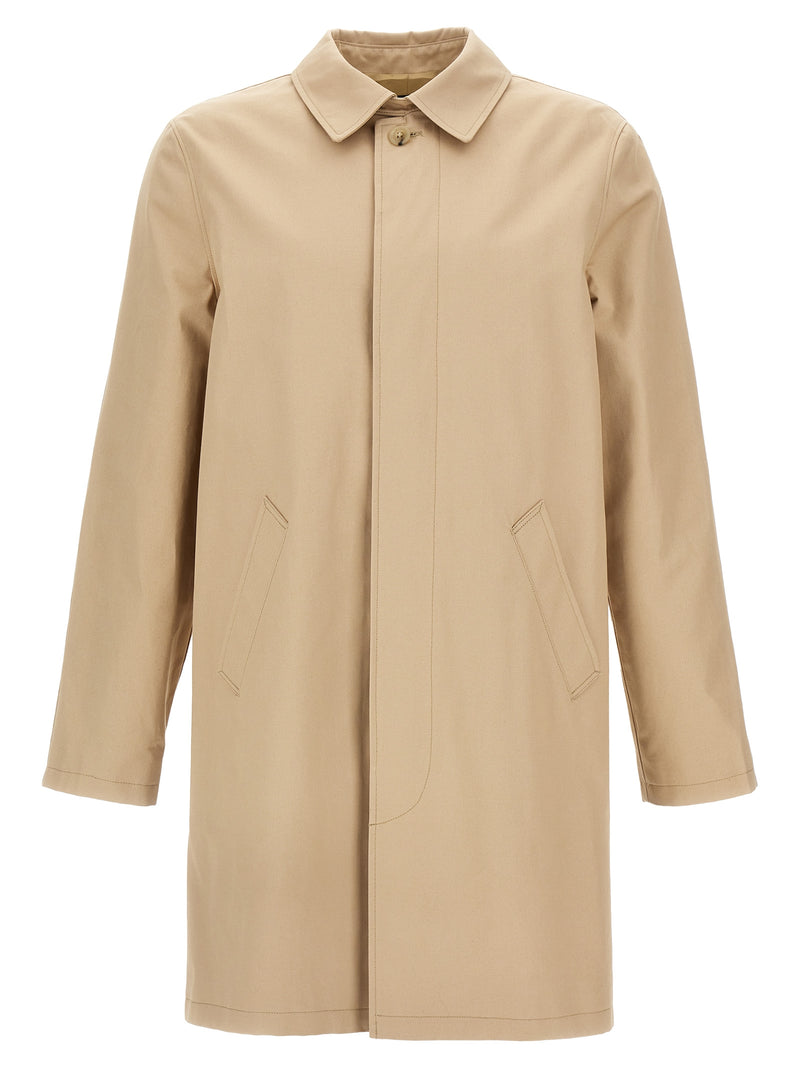 A.P.C. ‘Mac Ville’ Beige Cotton Trench Coat
