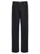 A.P.C. Black Cotton Straight-Leg Jeans for Men