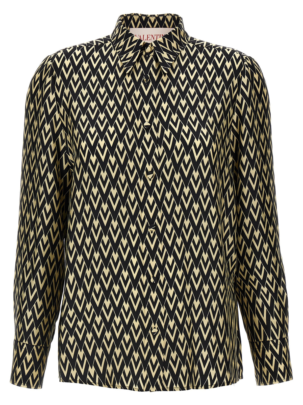 Valentino Garavani Bicolor Silk Blouse