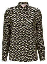 Valentino Garavani Bicolor Silk Blouse