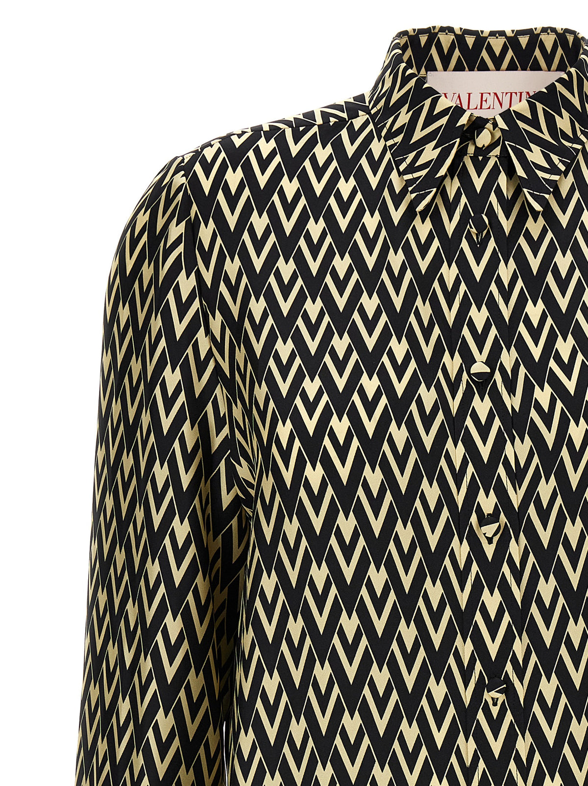 Valentino Garavani Bicolor Silk Blouse