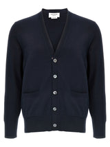 Thom Browne Blue Cotton Cardigan - Luxury Men's Sweater