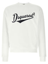 Dsquared² White Cotton Sweatshirt - Cool Fit Design