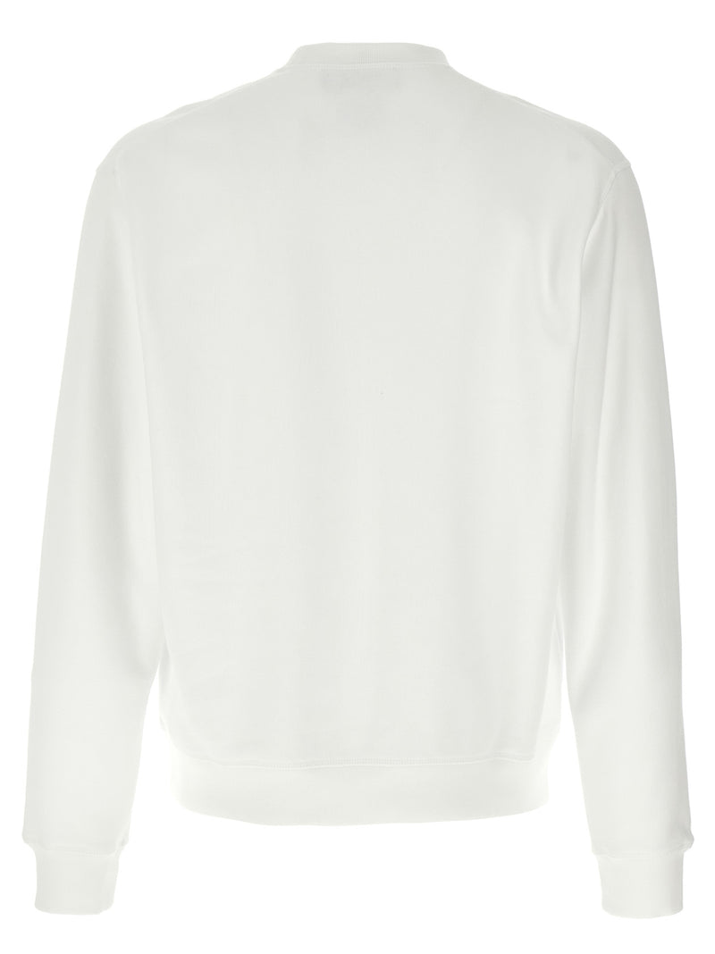 Dsquared² White Cotton Sweatshirt - Cool Fit Design