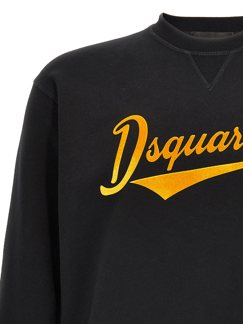 Dsquared² Black Cotton Sweatshirt - Cool Fit Design