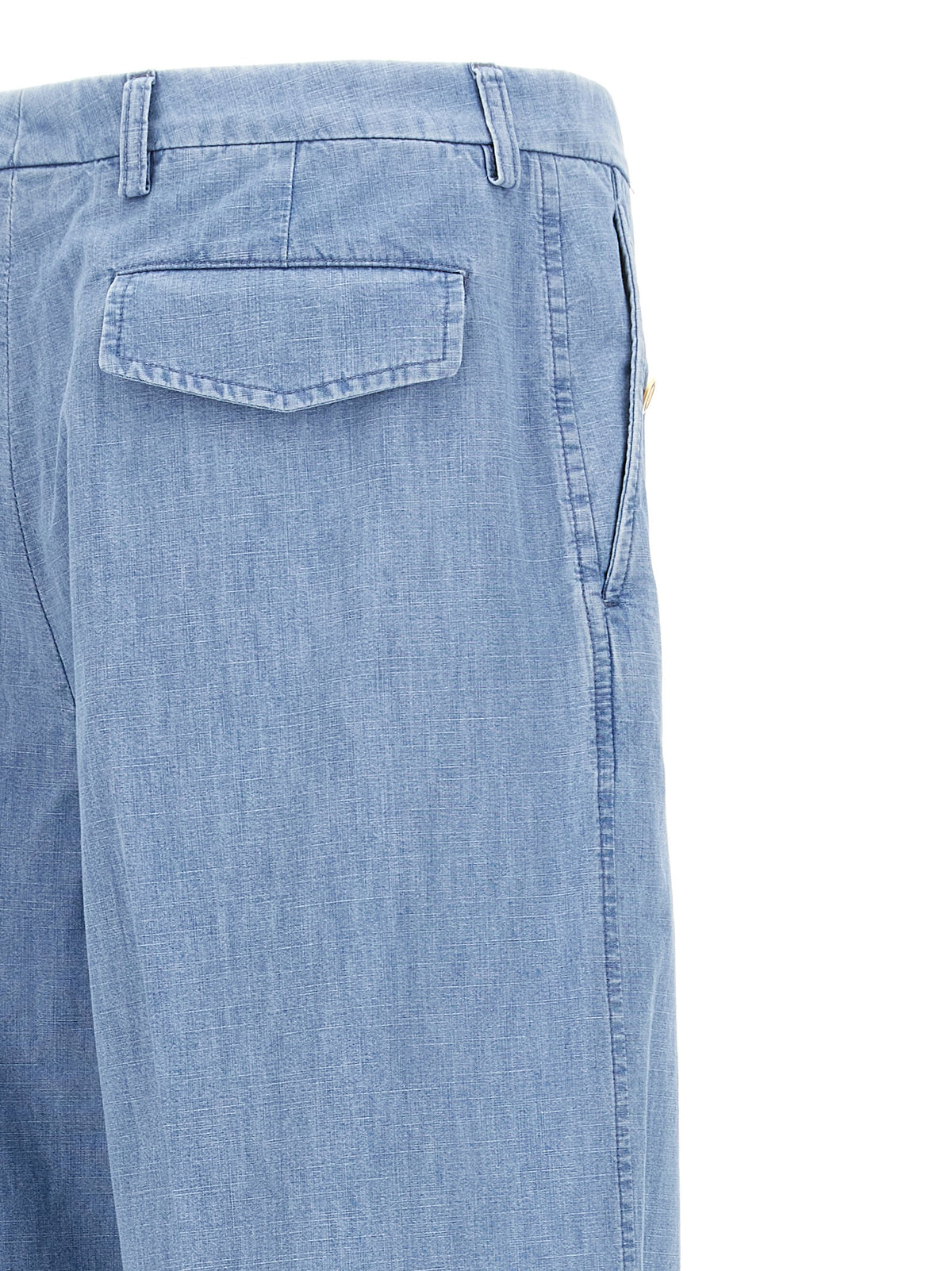 Valentino Garavani Blue Cotton Jeans Denim - High-Waisted Design