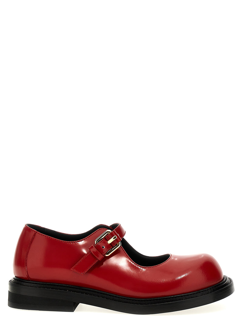 Moschino Multicolor Calfskin Mary Jane Flats ‘Olivia’