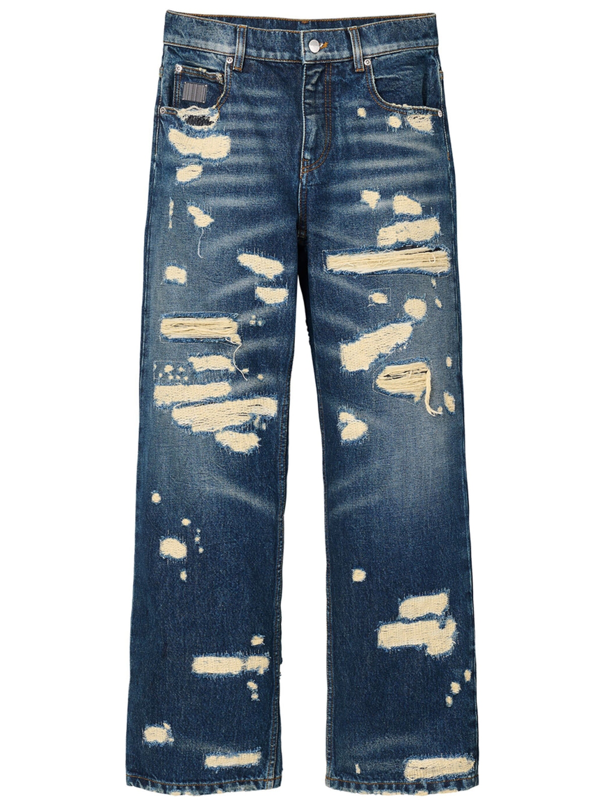 Marc Jacobs Blue Cotton Straight-Leg Jeans