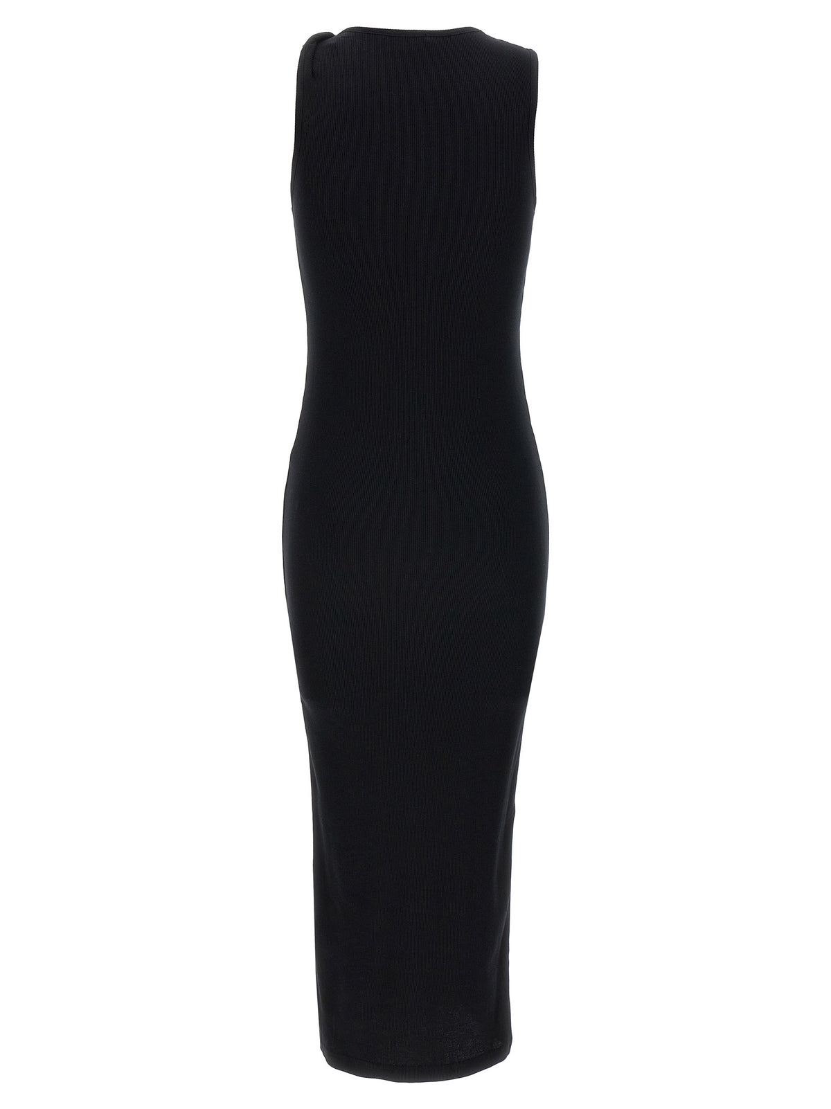 Robe mi-longue noire en coton J.W.Anderson