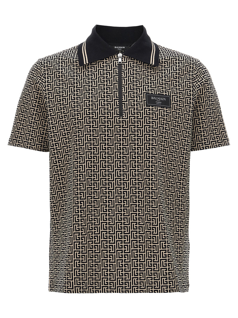 Balmain Bicolor Cotton Polo Shirt - Sophisticated Sporty Style