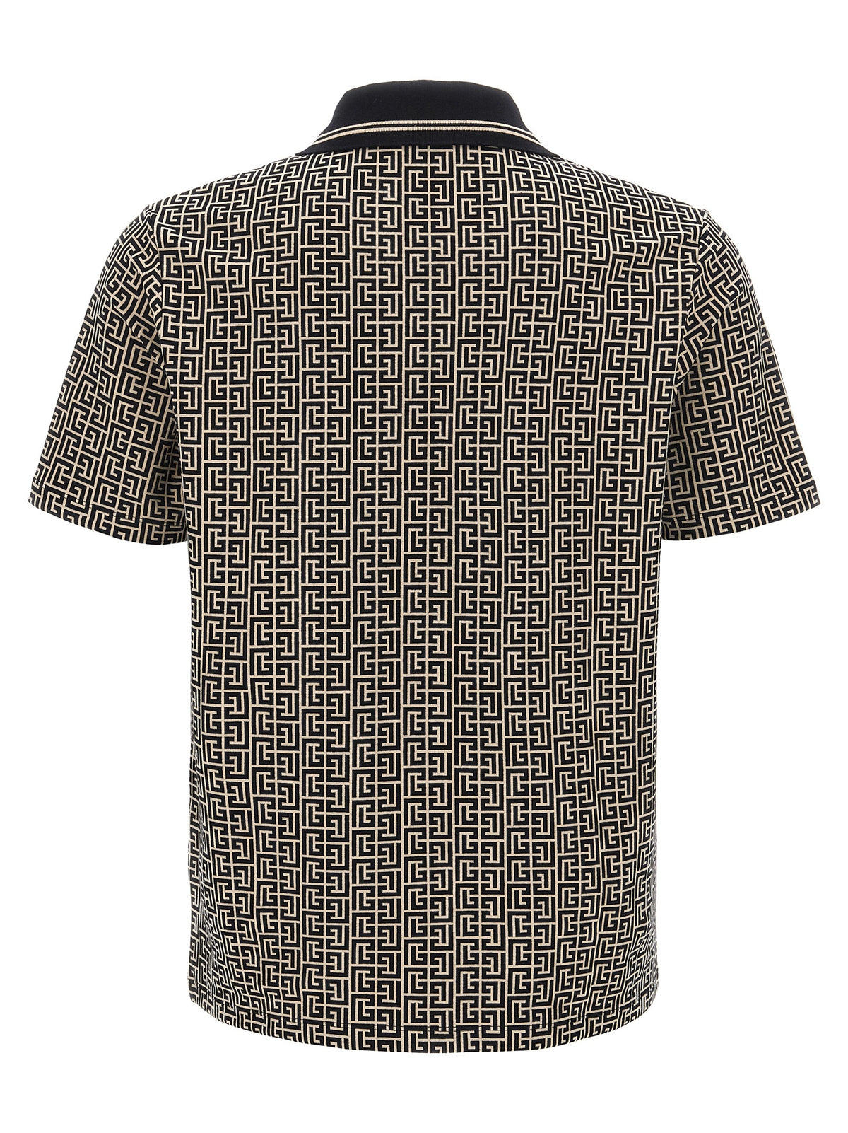 Balmain Bicolor Cotton Polo Shirt - Sophisticated Sporty Style