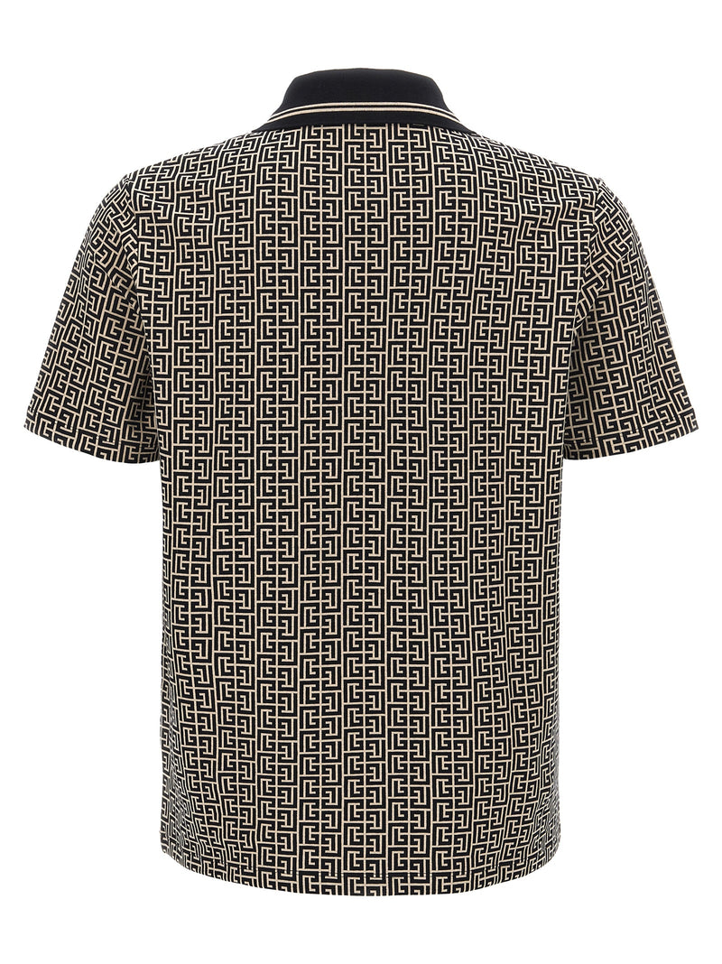 Balmain Bicolor Cotton Polo Shirt - Sophisticated Sporty Style