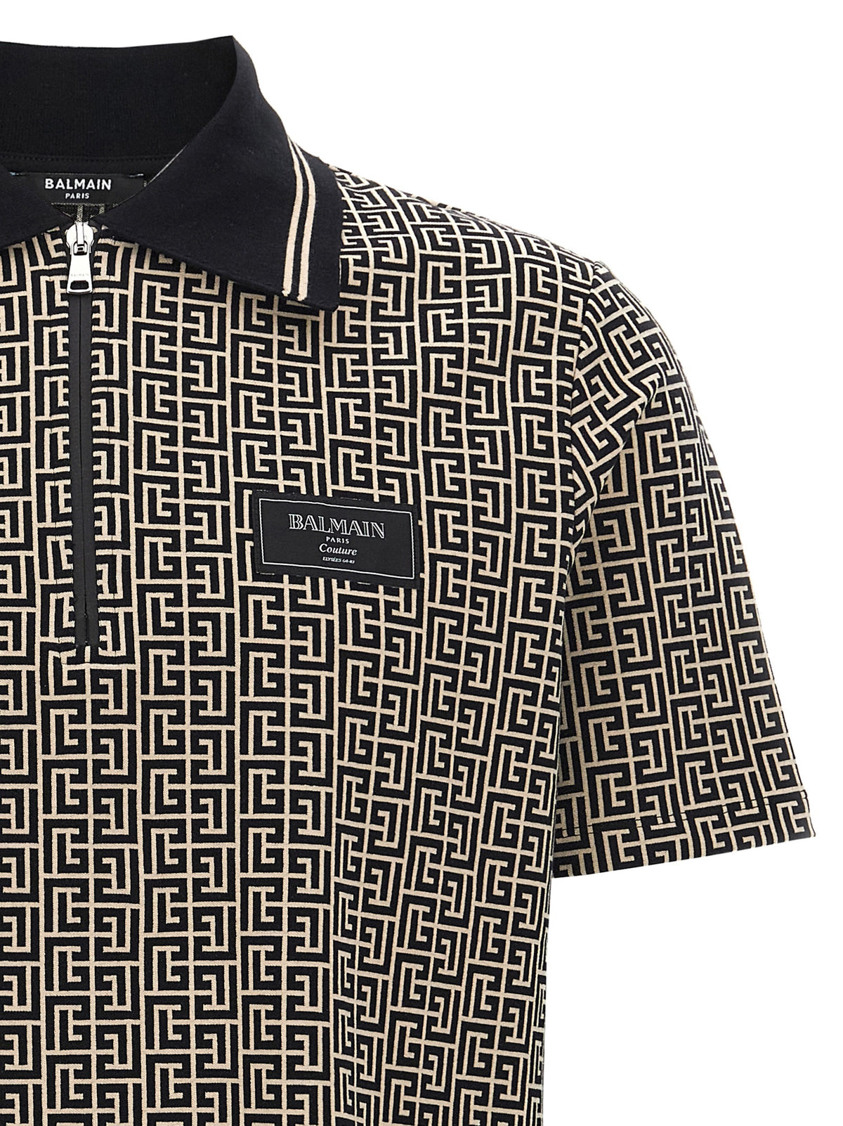 Balmain Bicolor Cotton Polo Shirt - Sophisticated Sporty Style