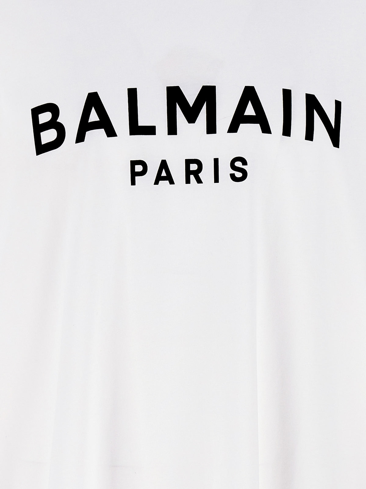 T-shirt bicolore en coton biologique Balmain