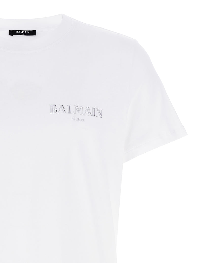 Balmain White Organic Cotton T-Shirt