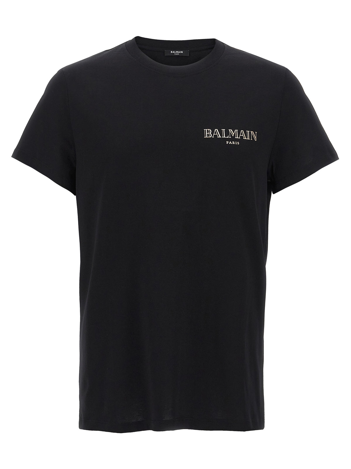 T-shirt en coton bio noir Balmain
