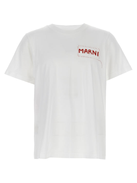 Marni White Cotton T-Shirt