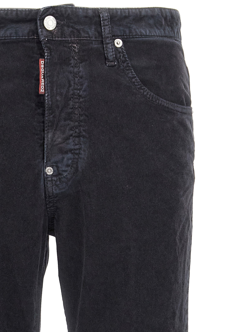 Dsquared² Blue Cotton Casual Pants