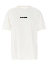 Jil Sander White Cotton T-Shirt for Men