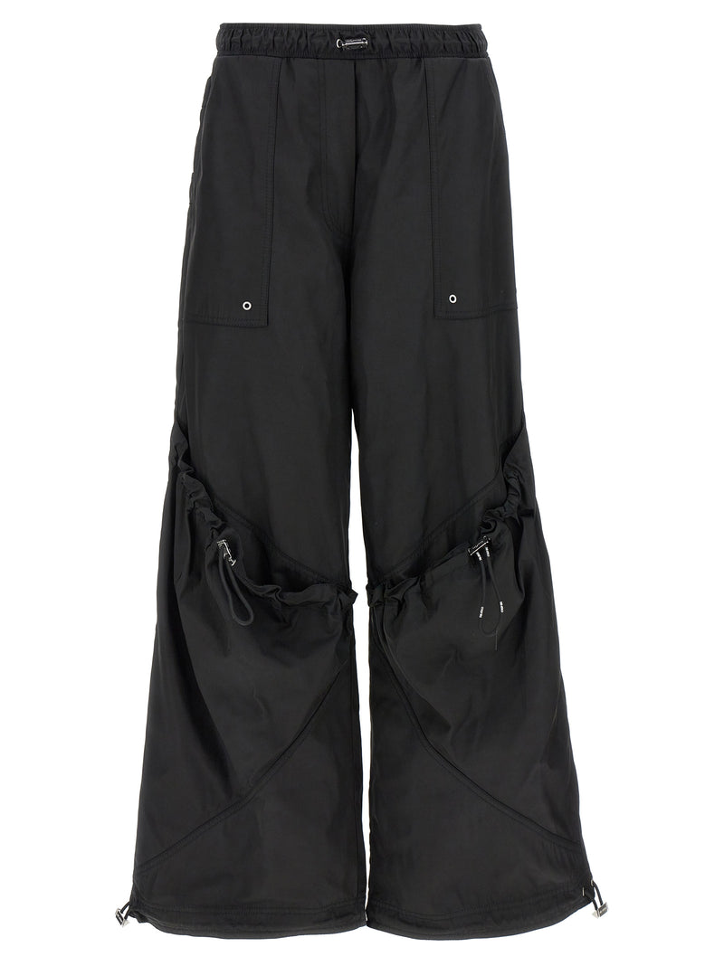 The Attico Black Polyester Casual Pants