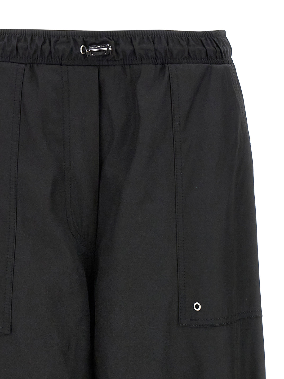 The Attico Pantalon décontracté en polyester noir