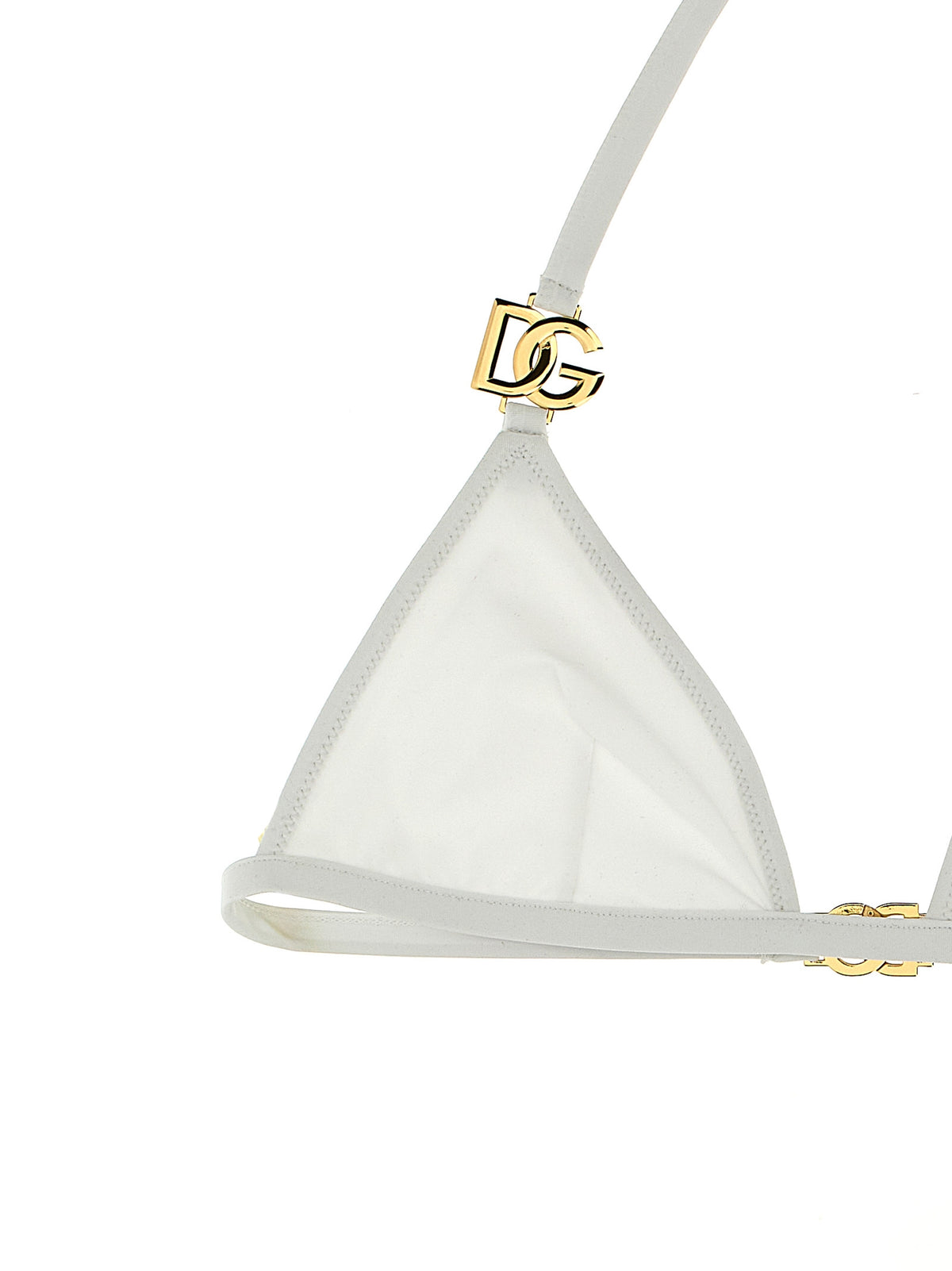 Haut et bas de bikini Dolce & Gabbana en polyamide blanc