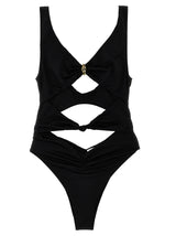 Elisabetta Franchi Black Polyamide One-Piece Swimsuit