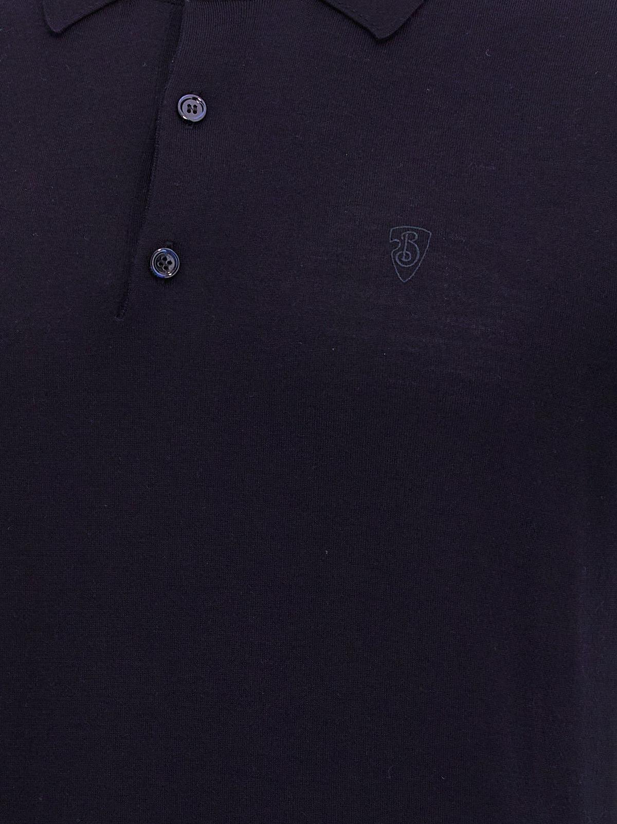 Burberry Blue Wool Polo Shirt