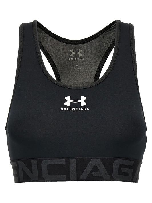 Soutien-gorge de sport Balenciaga noir en polyester