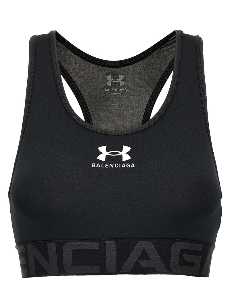 Soutien-gorge de sport Balenciaga noir en polyester