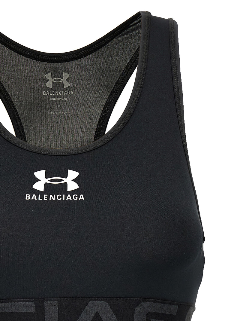 Soutien-gorge de sport Balenciaga noir en polyester