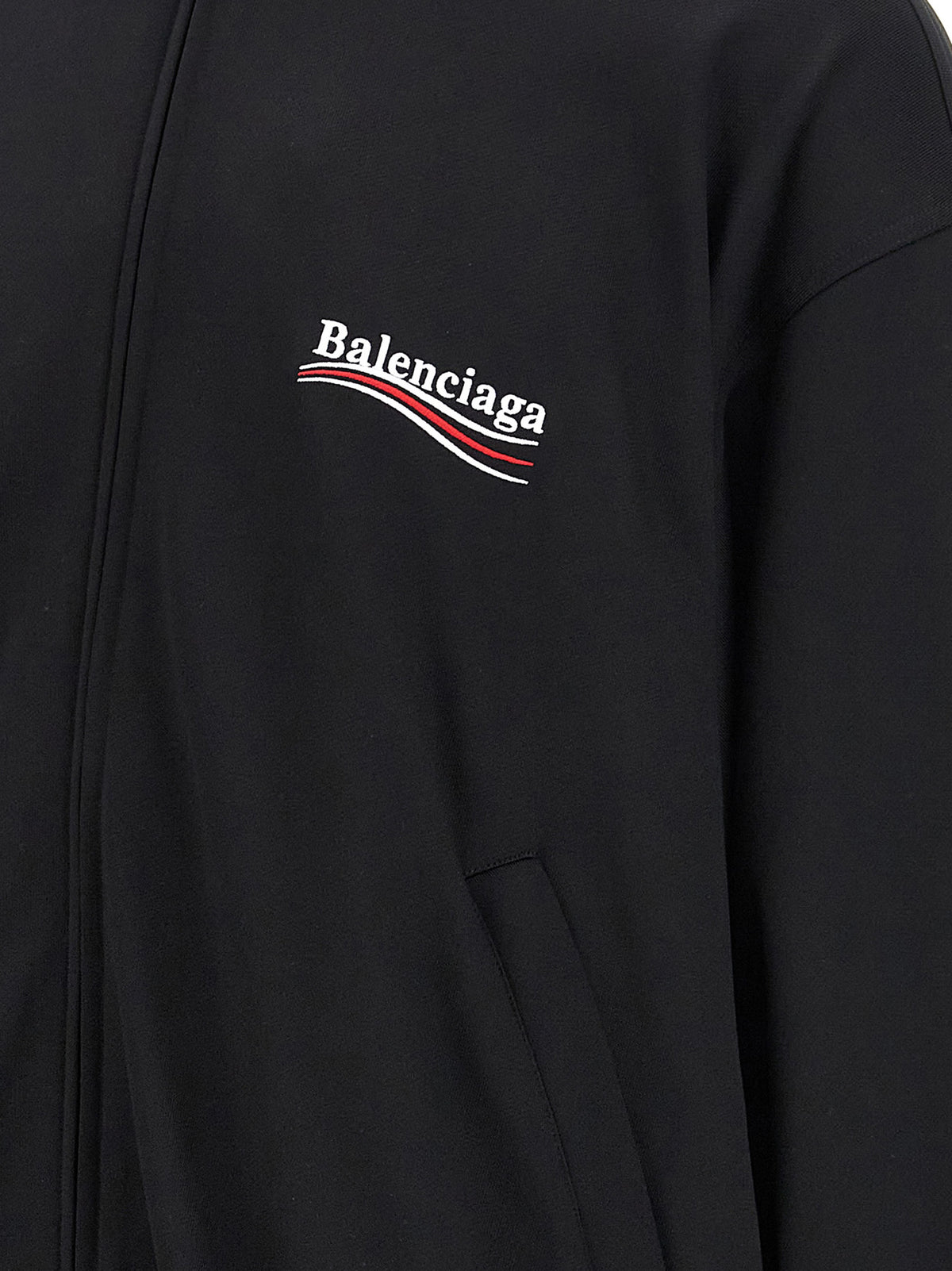 Balenciaga Black Polyamide Sweatshirt