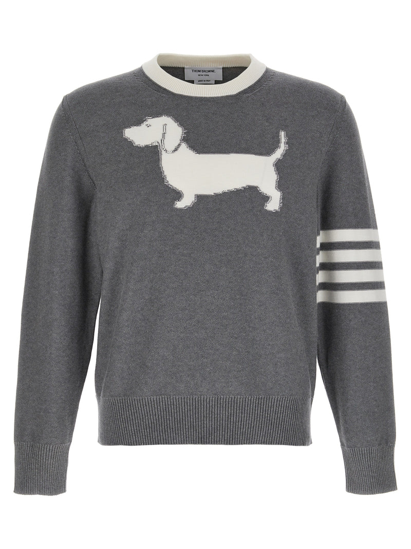 Thom Browne Gray Cotton Cardigan