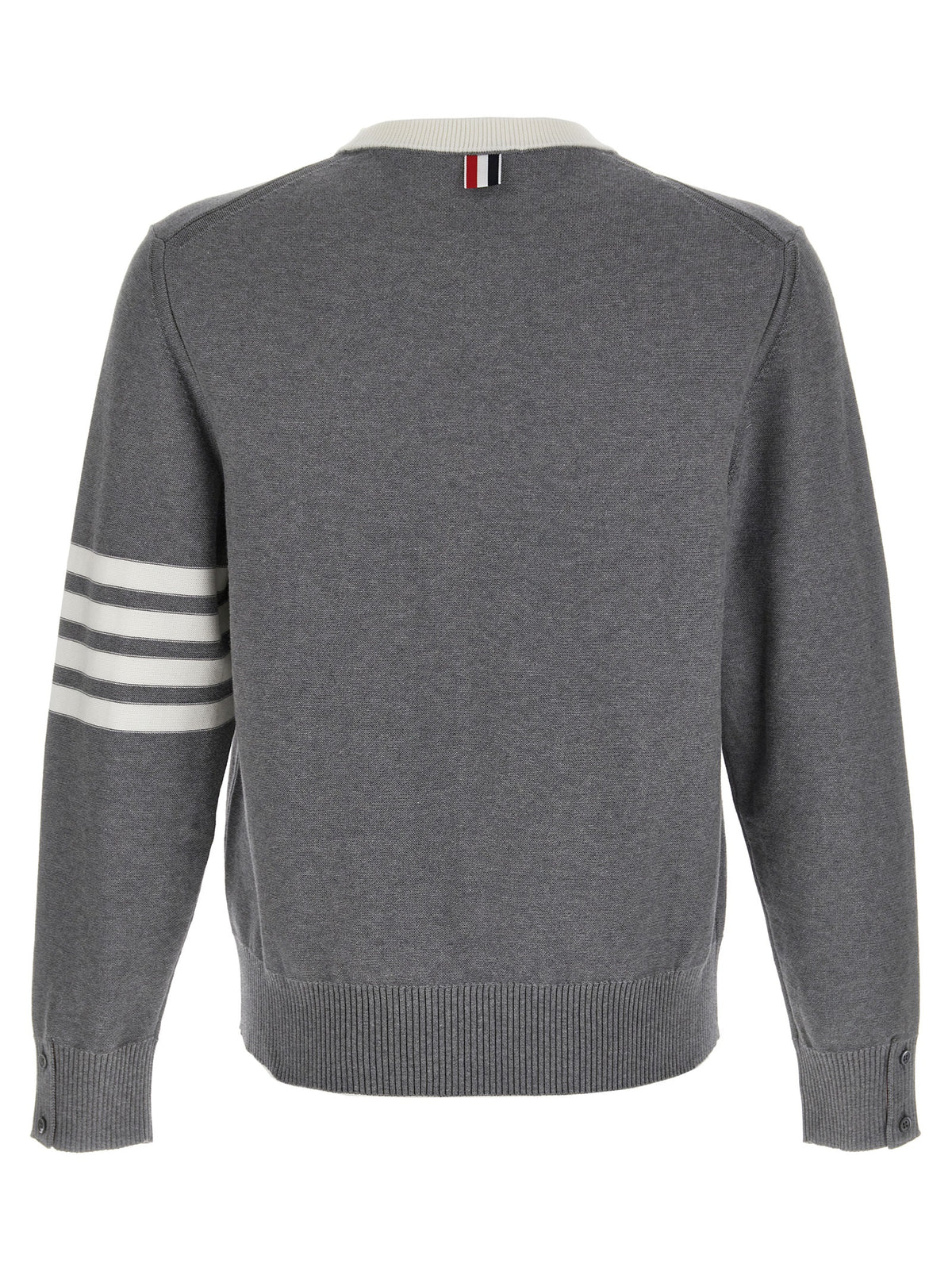 Thom Browne Gray Cotton Cardigan
