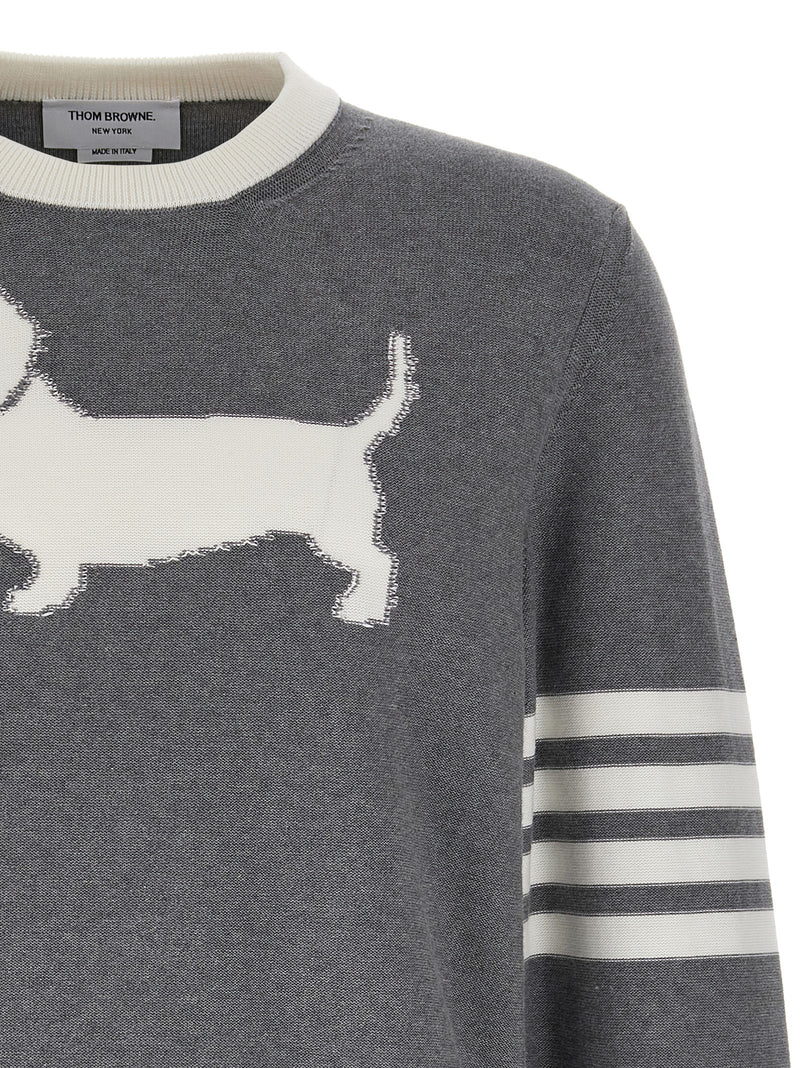 Thom Browne Gray Cotton Cardigan