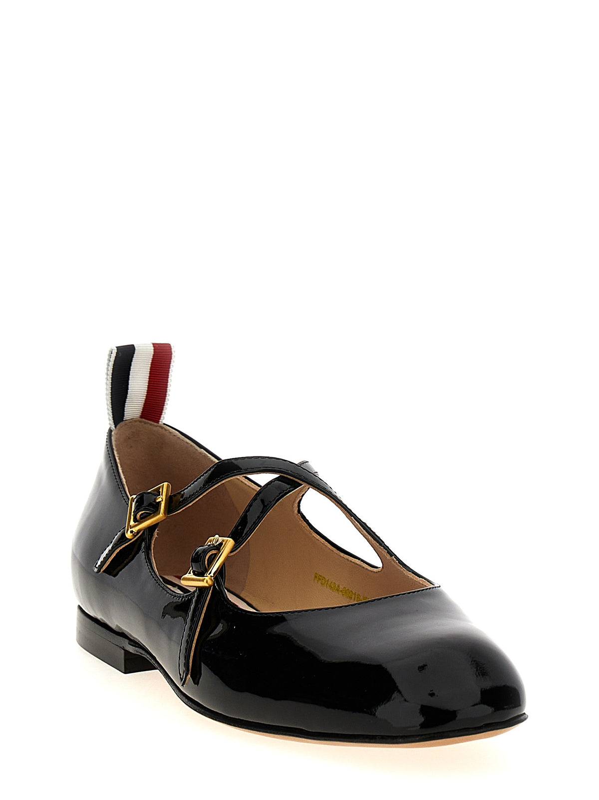 Thom Browne Black Lamb Leather Ballet Flats